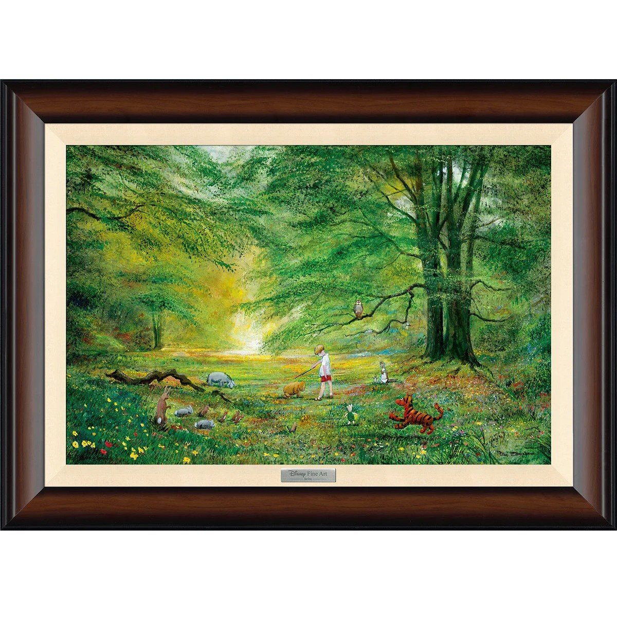 ピーター・エレンショー　絵画　Pooh Fishing with Friends Fishing with Friends - Disney Limited Edition By Peter
